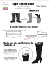 Load image into Gallery viewer, High Heeled Christmas Stocking PDF Sewing Pattern