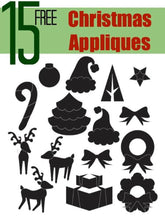 Load image into Gallery viewer, 15 Christmas Appliques - FREE