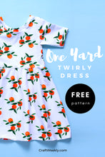 Load image into Gallery viewer, Free One Yard Twirly Dress Sewing Pattern 3T