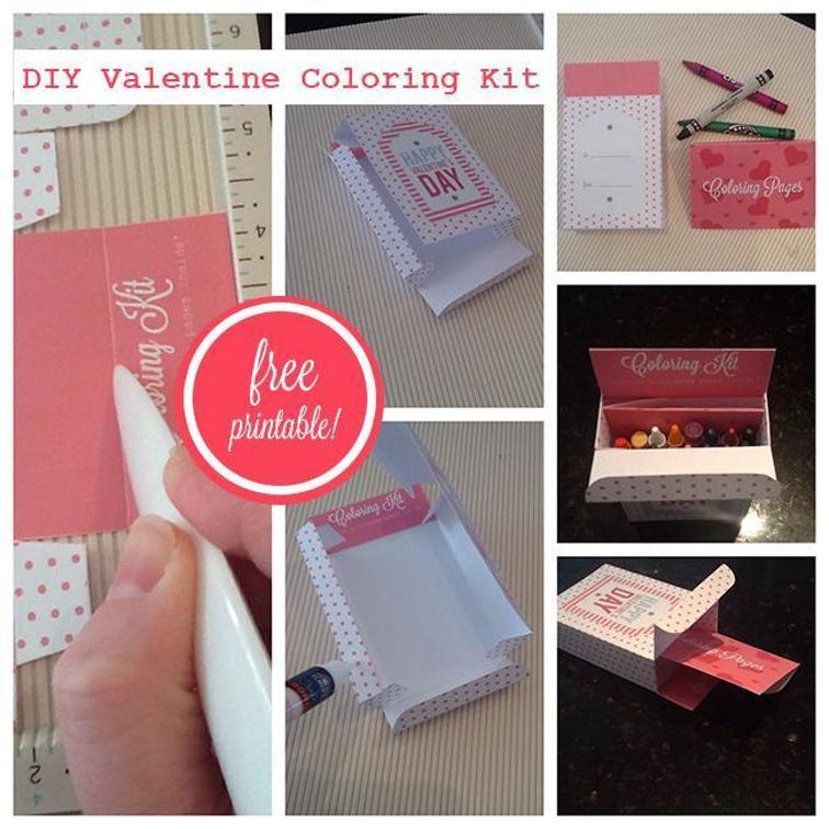 Printable Valentine Coloring Kit